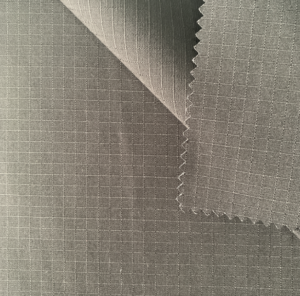 TCR9/MOOSO REC Recycle TC 65/35 Poly Fabric with Organic Cotton Ripstop 5mm*5mm 220gsm